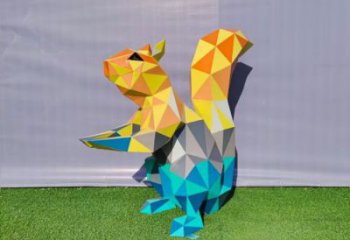 城市松鼠雕塑 風景區彩繪雕塑 抽象擺件