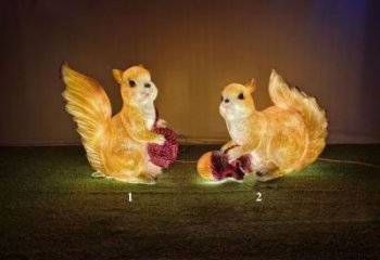 店門口松鼠雕塑 創意景觀雕塑 仿真擺件