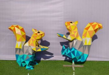 公園松鼠雕塑 酒店門口雕塑 彩繪擺件