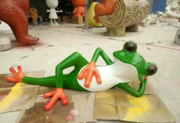 城市青蛙雕塑 風景區彩繪雕塑 抽象擺件