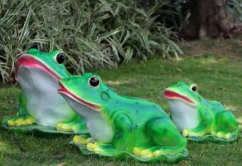 仿真青蛙雕塑 酒店公園雕塑 風景區擺件