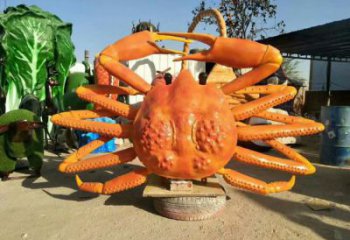 城市螃蟹雕塑 風景區彩繪雕塑 抽象擺件