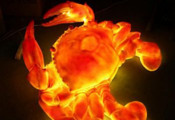 公園螃蟹雕塑 酒店門口雕塑 彩繪擺件