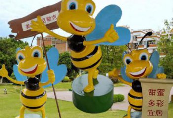 水景蜜蜂雕塑 風景區幾何雕塑 廣場小品