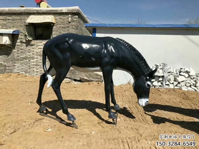 廣場毛驢雕塑 公園仿真雕塑 抽象擺件