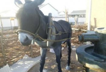 風景區毛驢雕塑 售樓處廣場雕塑 仿古擺件