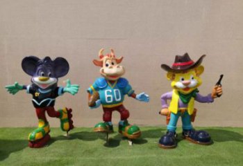 庭院十二生肖雕塑 城市古銅色雕塑 音樂小品