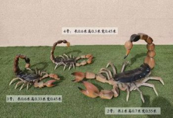 公園蝎子雕塑 酒店門口雕塑 彩繪擺件
