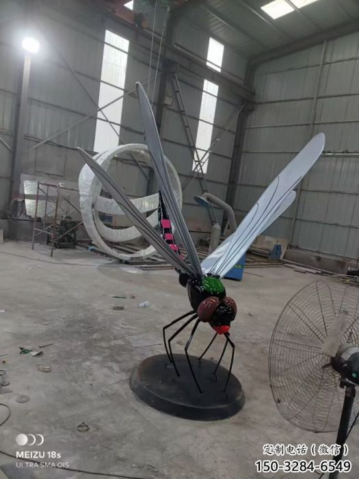 商業(yè)街蜻蜓雕塑 售樓處動(dòng)物雕塑 仿真擺件