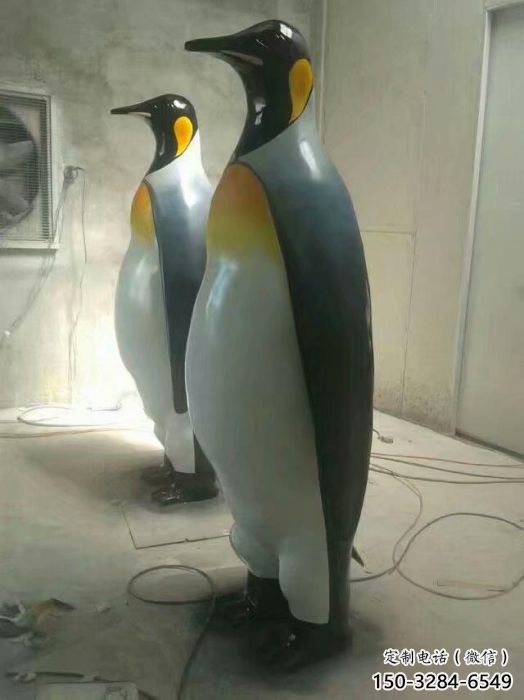 仿真企鵝雕塑 酒店公園雕塑 風景區擺件