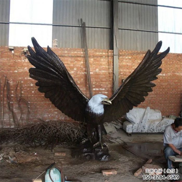 大型老鷹雕塑 步行街宣傳雕塑 仿真擺件