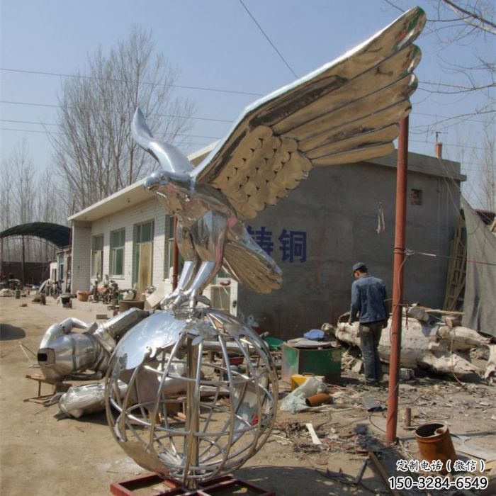 大型老鷹雕塑 商業街廣場雕塑 古銅色擺件