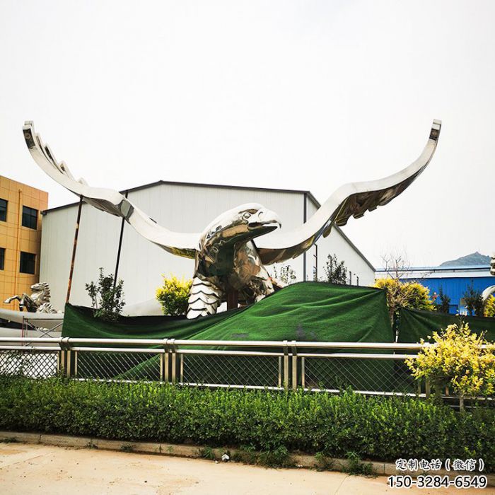 園林老鷹雕塑 城市廣場雕塑 步行街擺件