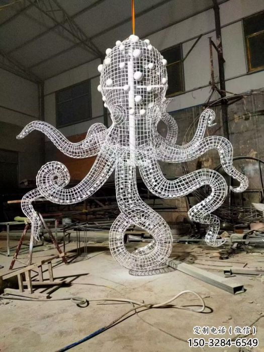 城市章魚雕塑 風景區彩繪雕塑 抽象擺件