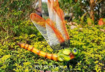 廣場(chǎng)蜻蜓雕塑 公園仿真雕塑 抽象擺件