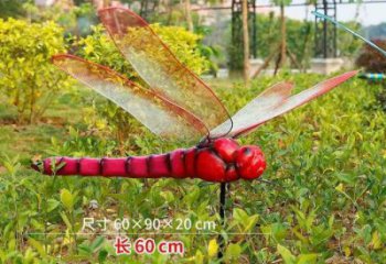 田間蜻蜓雕塑 彩繪仿真雕塑 園林?jǐn)[件