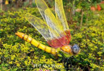 園林蜻蜓雕塑 城市廣場(chǎng)雕塑 步行街?jǐn)[件