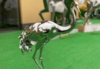 彩繪鴕鳥雕塑 仿真飛鳥雕塑 步行街?jǐn)[件