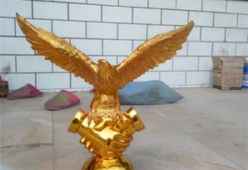 抽象老鷹雕塑 店門口彩繪雕塑 步行街?jǐn)[件