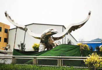 園林老鷹雕塑 城市廣場雕塑 步行街?jǐn)[件