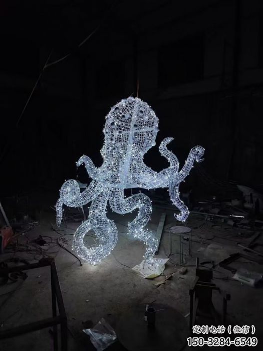 酒店章魚雕塑 庭院仿真雕塑 彩繪小品