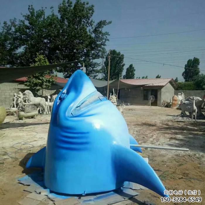 園林魚頭雕塑 風景區仿真雕塑 廣場小品