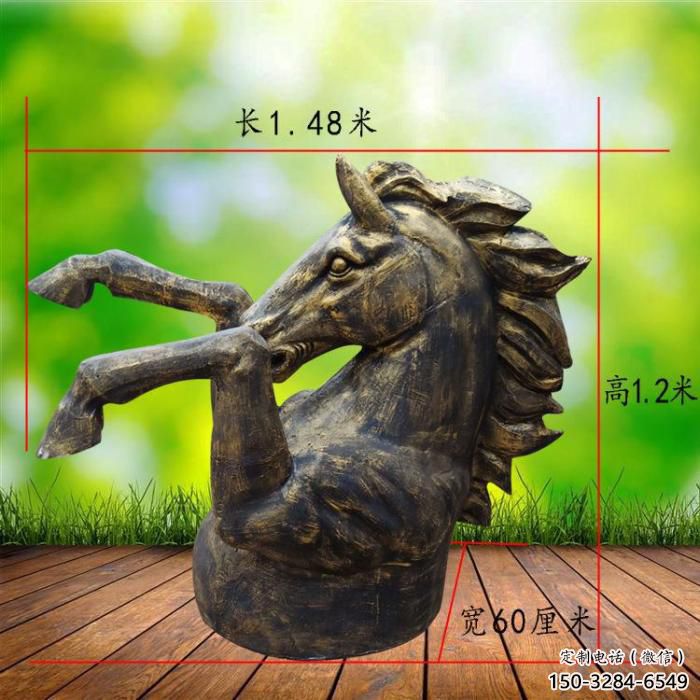 園林牛頭雕塑 城市廣場(chǎng)雕塑 步行街?jǐn)[件