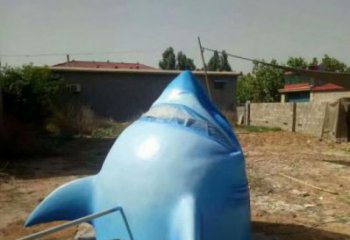 大型魚頭雕塑 步行街宣傳雕塑 仿真擺件