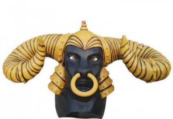 仿真牛角雕塑 酒店公園雕塑 風景區擺件