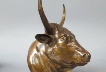 風景區牛頭雕塑 售樓處廣場雕塑 仿古擺件