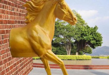 創意馬頭雕塑 步行街店門口雕塑 動物小品