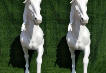 門口馬頭雕塑 售樓處仿真雕塑 彩繪小品