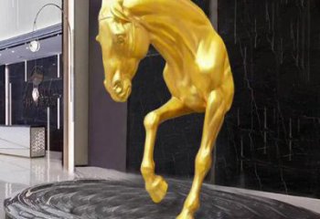 園林馬頭雕塑 城市廣場雕塑 步行街擺件