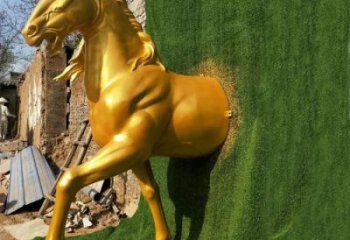 廣場馬頭雕塑 田間彩繪雕塑 仿真擺件