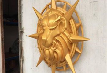 商業街獅子頭雕塑 售樓處雕塑 動物擺件