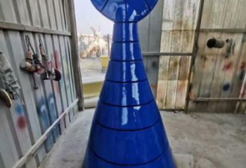 彩繪魚尾雕塑 仿真生物雕塑 步行街擺件