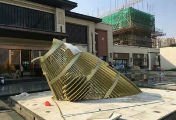 城市魚尾雕塑 風景區彩繪雕塑 抽象擺件