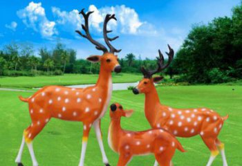 大型小鹿雕塑 步行街宣傳雕塑 仿真擺件