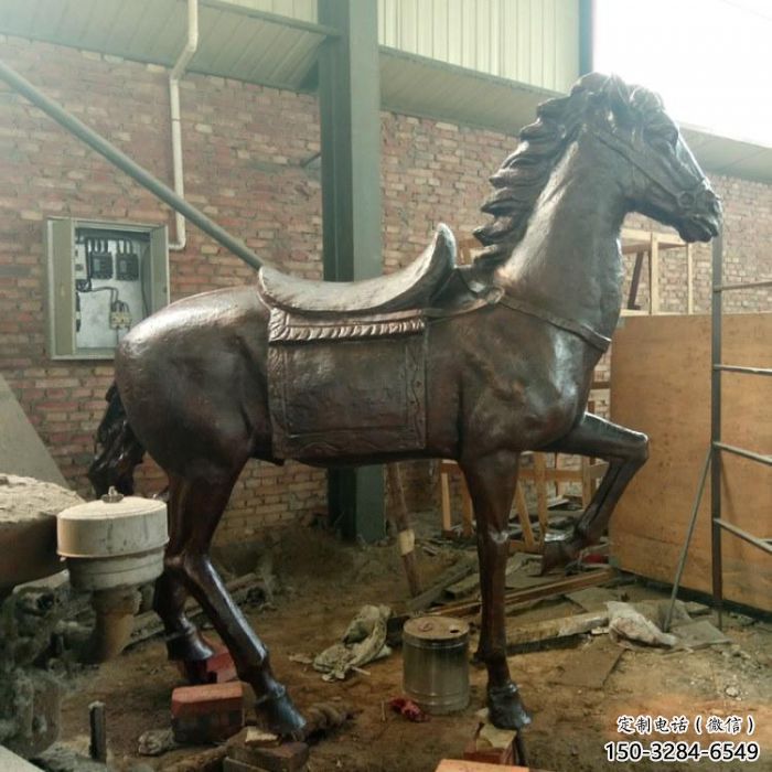 大型奔馬雕塑 商業(yè)街廣場雕塑 古銅色擺件