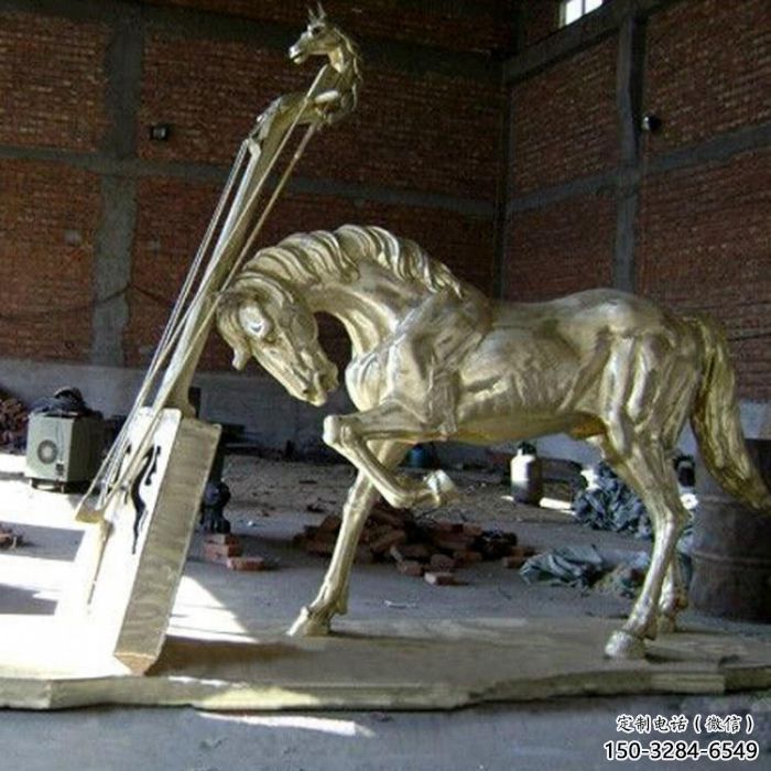 仿真奔馬雕塑 酒店公園雕塑 風景區擺件