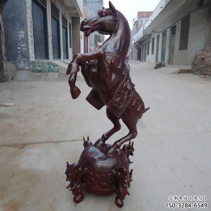 商場(chǎng)奔馬雕塑 仿真雕塑 店門口小品