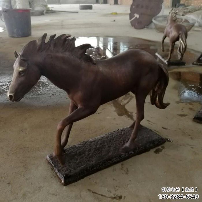 園林奔馬雕塑 風景區仿真雕塑 廣場小品