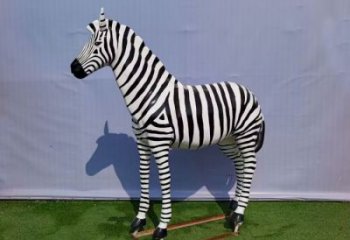 城市斑馬雕塑 風(fēng)景區(qū)彩繪雕塑 抽象擺件