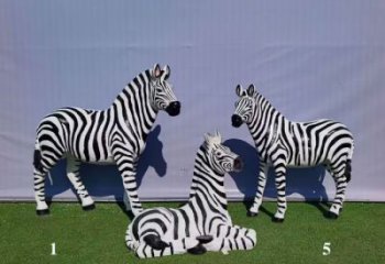 創(chuàng)意斑馬雕塑 步行街店門(mén)口雕塑 動(dòng)物小品