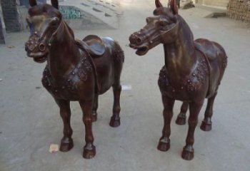 售樓處奔馬雕塑 商業街仿真雕塑 動物擺件