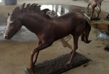 園林奔馬雕塑 風景區仿真雕塑 廣場小品