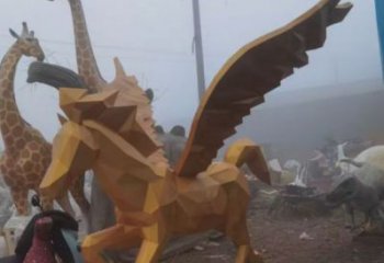 廣場飛馬雕塑 公園仿真雕塑 抽象擺件