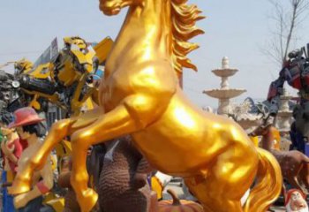 城市金馬雕塑 風景區彩繪雕塑 抽象擺件