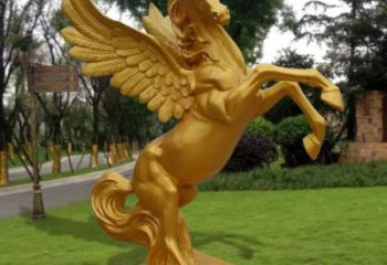 公園金馬雕塑 酒店門口雕塑 彩繪擺件