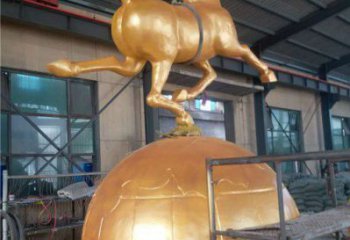 商業(yè)街金馬雕塑 售樓處雕塑 動(dòng)物擺件